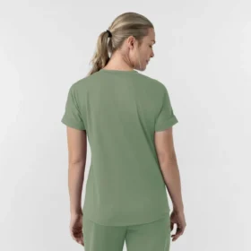 Haut médical à col en V Force Cross-Flex en maille pour femme