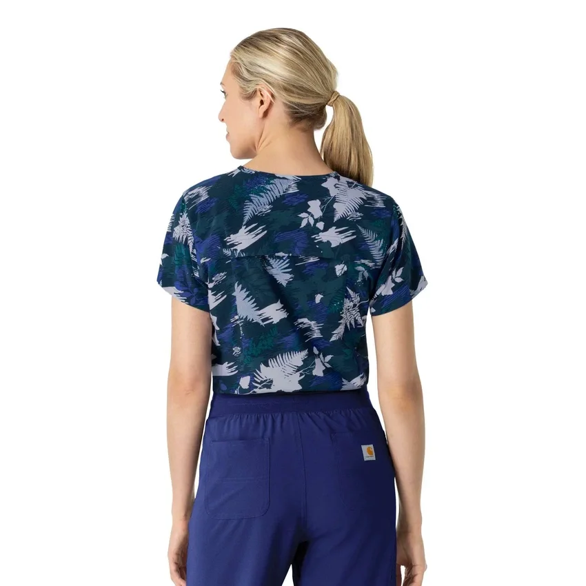 Haut médical imprimé Force à rentrer dans le pantalon pour femme
