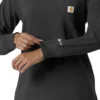 Haut médical à manches longues et col rond Force Cross-Flex pour femme