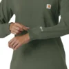 Haut médical à manches longues et col rond Force Cross-Flex pour femme