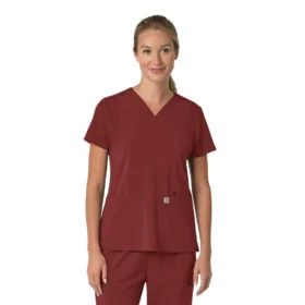 Haut médical pour femme Force Cross-Flex à encolure en V et empiècements extensibles