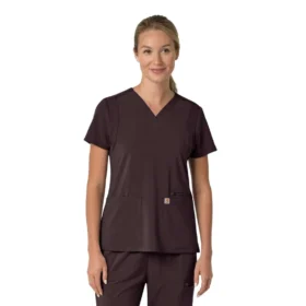 Haut médical pour femme Force Cross-Flex à encolure en V et empiècements extensibles