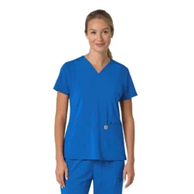 Haut médical pour femme Force Cross-Flex à encolure en V et empiècements extensibles