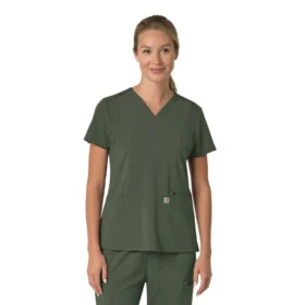 Haut médical pour femme Force Cross-Flex à encolure en V et empiècements extensibles