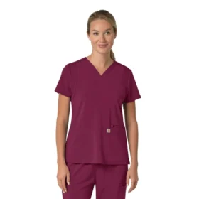 Haut médical pour femme Force Cross-Flex à encolure en V et empiècements extensibles