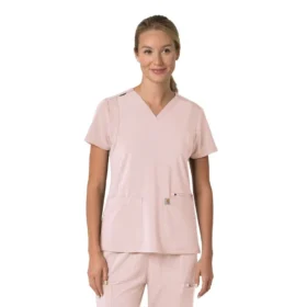 Haut médical pour femme Force Cross-Flex à encolure en V et empiècements extensibles