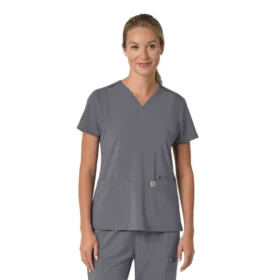 Haut médical pour femme Force Cross-Flex à encolure en V et empiècements extensibles