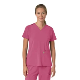 Haut médical pour femme Force Cross-Flex à encolure en V et empiècements extensibles
