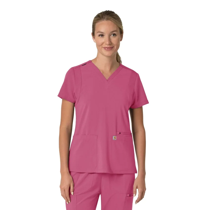 Haut médical pour femme Force Cross-Flex à encolure en V et empiècements extensibles