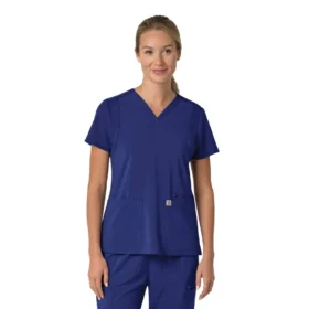 Haut médical pour femme Force Cross-Flex à encolure en V et empiècements extensibles