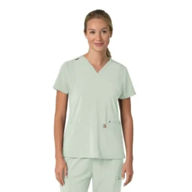Haut médical pour femme Force Cross-Flex à encolure en V et empiècements extensibles