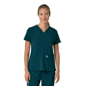 Haut médical pour femme Force Cross-Flex à encolure en V et empiècements extensibles
