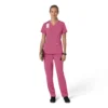 Haut médical pour femme Force Cross-Flex à encolure en V et empiècements extensibles
