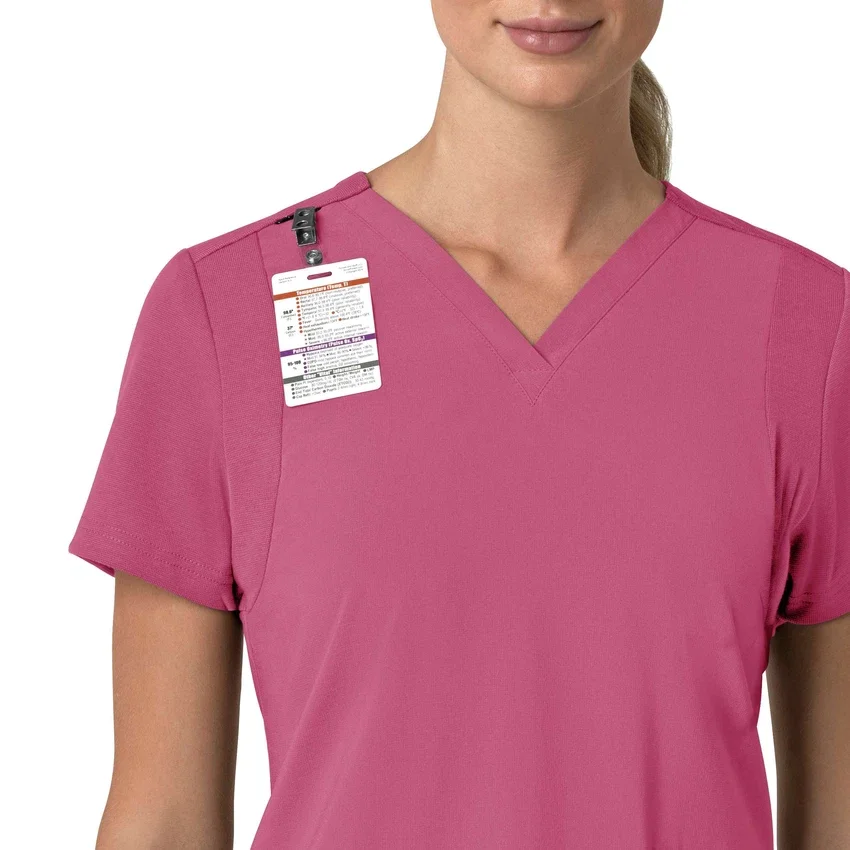 Haut médical pour femme Force Cross-Flex à encolure en V et empiècements extensibles