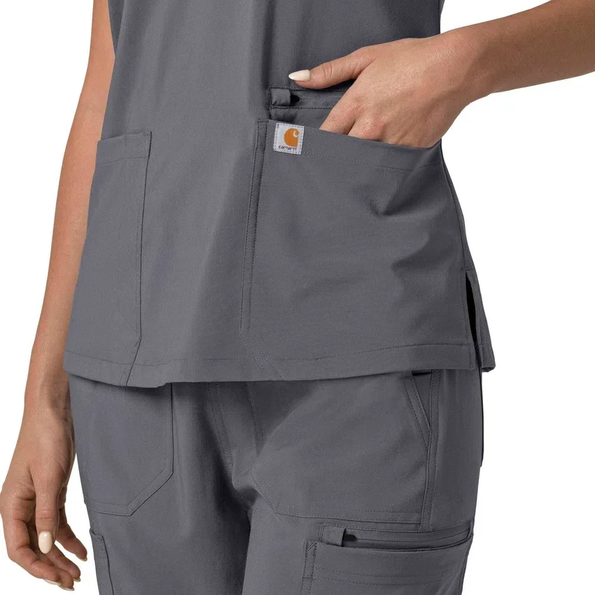 Haut médical pour femme Force Cross-Flex à encolure en V et empiècements extensibles
