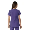 Haut médical tunique à encolure en V avec empiècements en maille Force Essentials pour femme
