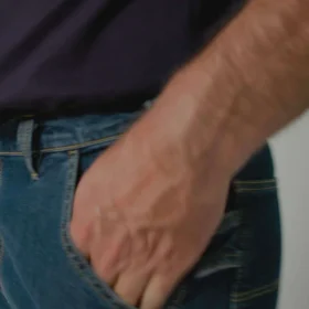 Jean de travail pour homme coupe ample et jambes droites, résistant au feu