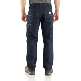 Jean de travail pour homme, coupe droite décontractée, Rugged Flex, avec genoux renforcés
