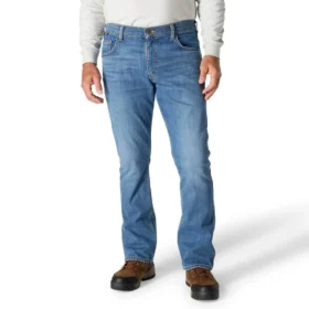 Jean de travail pour homme en tissu Rugged Flex, coupe décontractée bootcut, résistant au feu