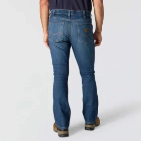 Jean de travail pour homme en tissu Rugged Flex, coupe décontractée bootcut, résistant au feu