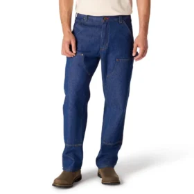 Jean de travail pour homme série Crafted, coupe ample, jambes droites et genoux renforcés
