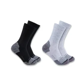 Lot de 2 paires de chaussettes mi-hautes Carhartt Force® pour femme, en mélange synthétique