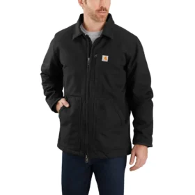 Manteau Ridge pour homme en toile de coton délavée doublé de sherpa