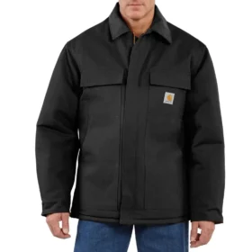 Manteau traditionnel isolant en toile de coton épaisse Firm Duck pour homme