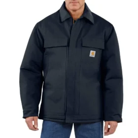 Manteau traditionnel isolant en toile de coton épaisse Firm Duck pour homme