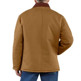 Manteau traditionnel isolant en toile de coton épaisse Firm Duck pour homme