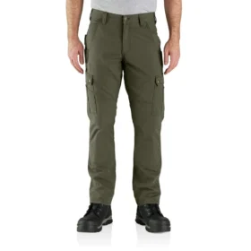 Pantalon cargo droit décontracté en ripstop avec genoux renforcés - Pantalon de travail