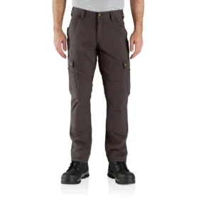 Pantalon cargo droit décontracté en ripstop avec genoux renforcés - Pantalon de travail