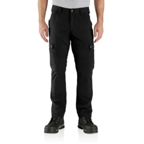 Pantalon cargo droit décontracté en ripstop avec genoux renforcés - Pantalon de travail
