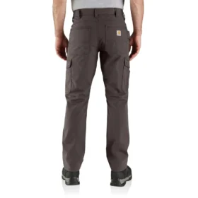 Pantalon cargo droit décontracté en ripstop avec genoux renforcés – Pantalon de travail
