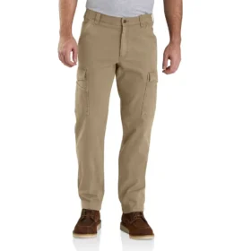 Pantalon cargo Rigby en toile, coupe droite décontractée - Pantalon de travail