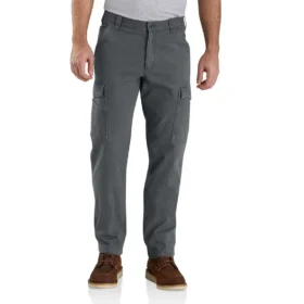 Pantalon cargo Rigby en toile, coupe droite décontractée - Pantalon de travail