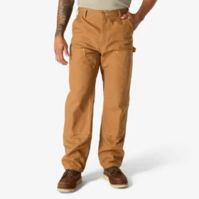 Pantalon de travail carhartt B01 pour homme, coupe ample emblématique, en toile Firm Duck, avec renforts aux genoux