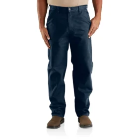 Pantalon de travail carhartt B11 pour homme, coupe ample et droite, en toile de coton délavée