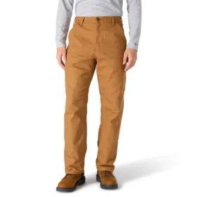Pantalon de travail carhartt B111 pour homme, coupe ample et droite, en toile de coton délavée, doublé