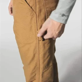 Pantalon de travail carhartt B111 pour homme, coupe ample et droite, en toile de coton délavée, doublé