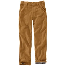 Pantalon de travail carhartt B111 pour homme, coupe ample et droite, en toile de coton délavée, doublé