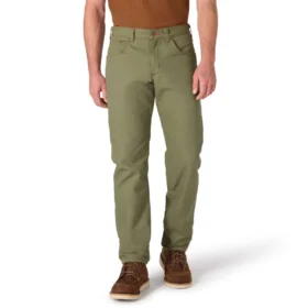 Pantalon de travail en toile de coton « Crafted Series » pour homme, coupe décontractée et jambes droites