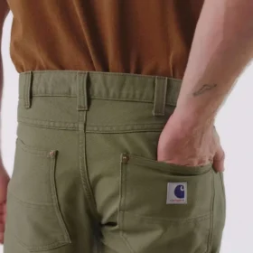 Pantalon de travail en toile de coton « Crafted Series » pour homme, coupe décontractée et jambes droites