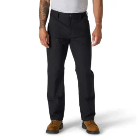 Pantalon de travail pour homme à coupe droite décontractée, en toile de coton Rugged Flex, avec double renfort aux genoux