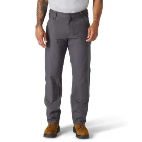 Pantalon de travail pour homme à coupe droite décontractée, en toile de coton Rugged Flex, avec double renfort aux genoux