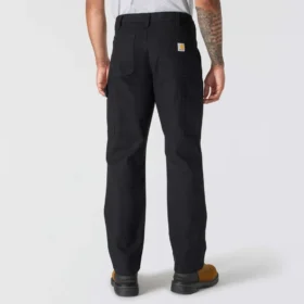 Pantalon de travail pour homme à coupe droite décontractée, en toile de coton Rugged Flex, avec double renfort aux genoux