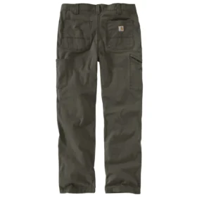 Pantalon de travail Rigby en toile à double renfort aux genoux, coupe droite décontractée