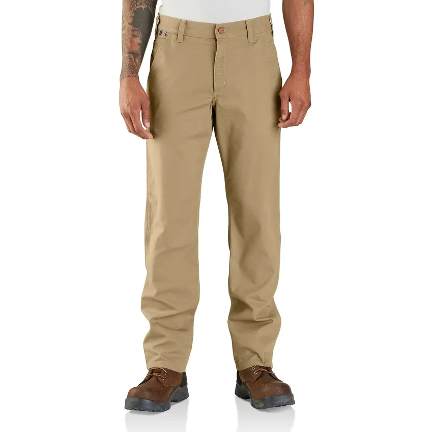 Pantalon de travail Rigby pour homme, coupe décontractée et jambes droites, résistant au feu