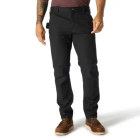 Pantalon de travail slim ajusté en toile de coton « Rugged Flex » à double renfort aux genoux pour homme