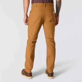 Pantalon de travail slim ajusté en toile de coton « Rugged Flex » à double renfort aux genoux pour homme